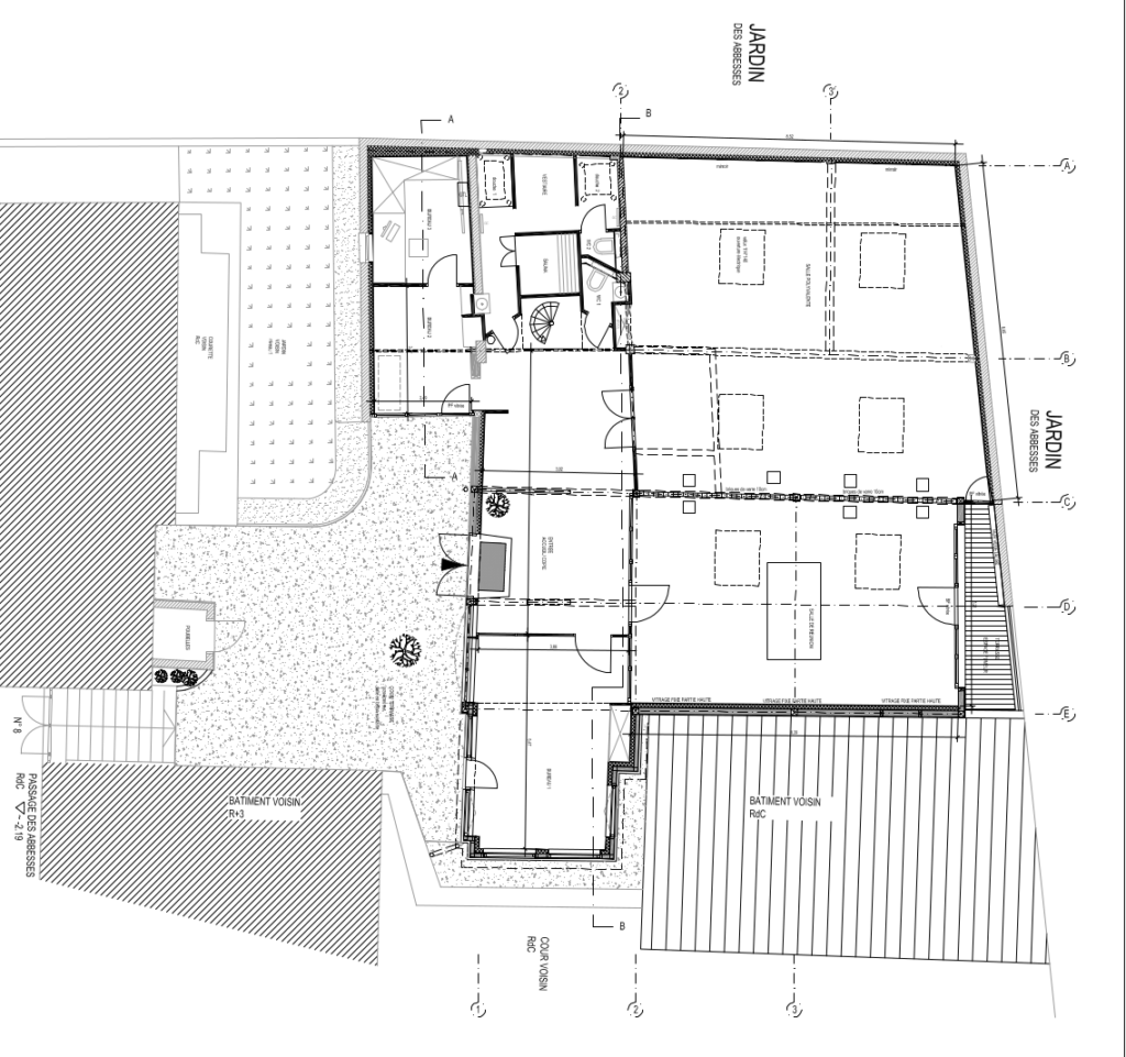 Plan au sol de l'atelier des Abbesses - ParisPrivate